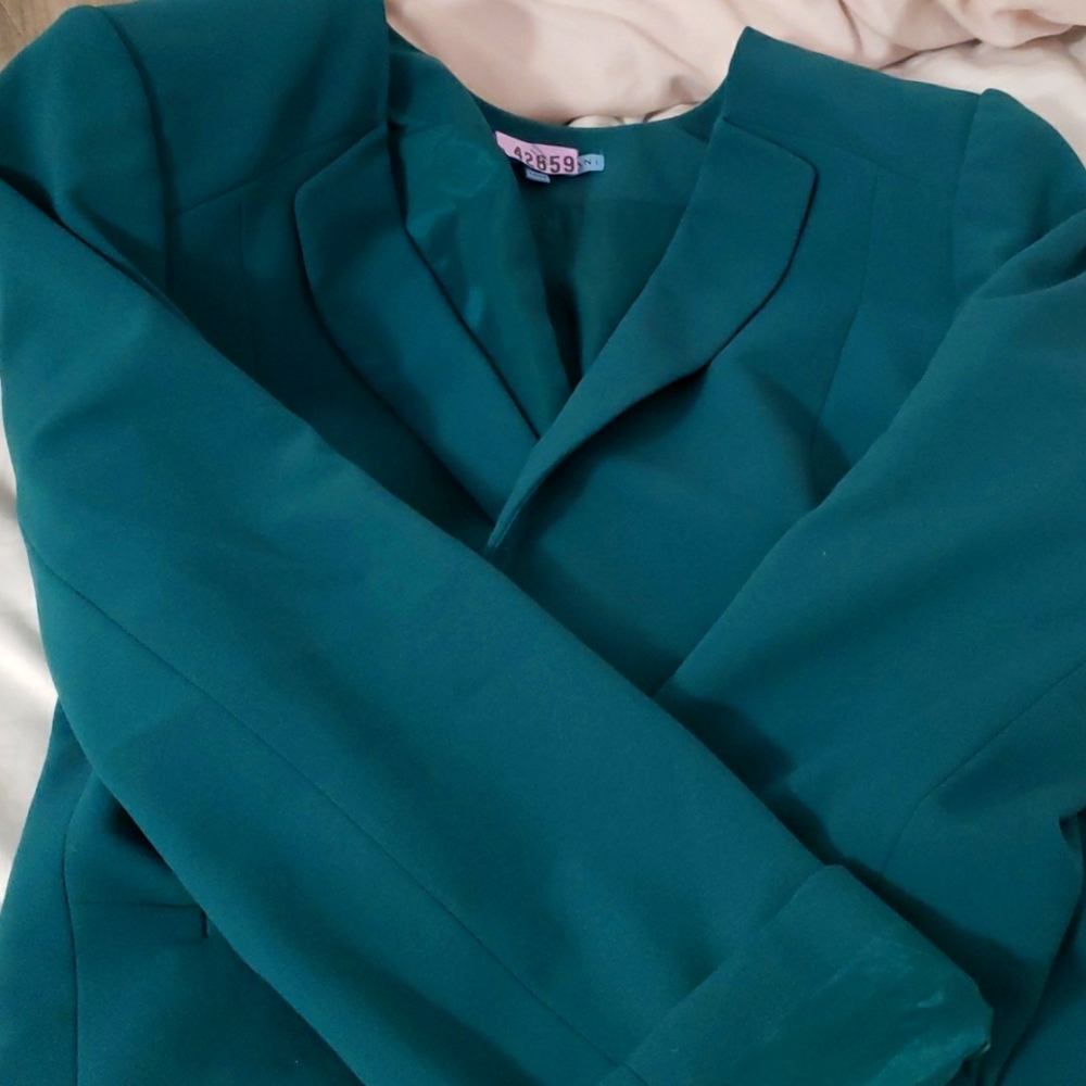 Teal blazer